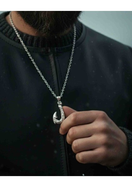 3'lü Kolye Kurt Kanca ve Pusula Tasarım 3'lü Erkek Kolye fırsatları