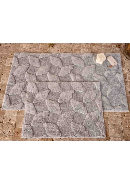 Snowy Banyo Paspası 2'li Gri