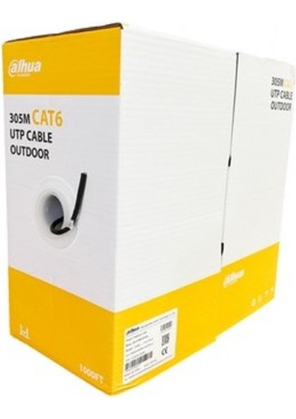 Dahua DH-PFM920-6UN Cat6 Utp Dış Mekan Siyah 305 Metre