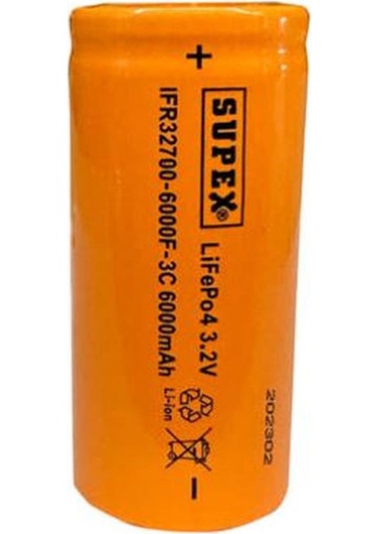 Supex IFR32700-6000F-3C 3.2V Lityum Ion Pil