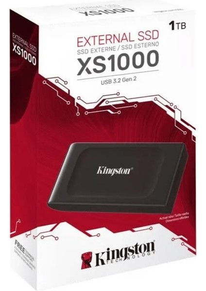 Kingston 1tb XS1000 SXS1000-1000G USB Type-C 3.2 Gen 2 Taşınabilir SSD fiyatları