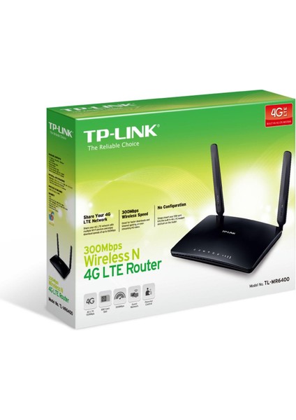 Tp-Link TL-MR6400 300 Mbps 4 Port 4g Kablosuz Router Sim Kartlı