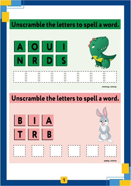 Ingilizce Kelime Öğreten Bulmaca Yaz-Sil Kitabı fiyatları