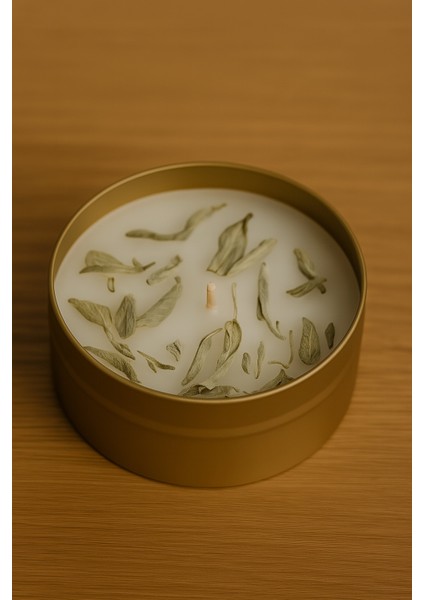 Home Mistik Adaçayı Teneke Kutu Ritüel Mumu