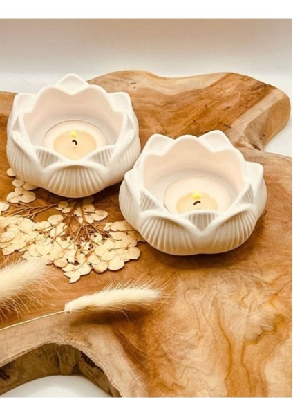 Taş Tozu Kalıbı - Lotus Mumluk Silikon Kalıp