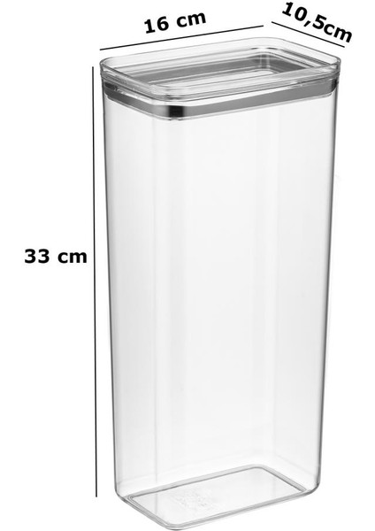 Uzun Dikdörtgen Hava Geçirmez Erzak Saklama Kabı 12 Adet 4100 ml fırsatları