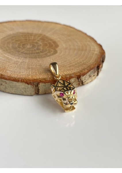 14 Ayar Altın Mor Gözlü Dişi Kaplan Kolye Ucu fiyatları