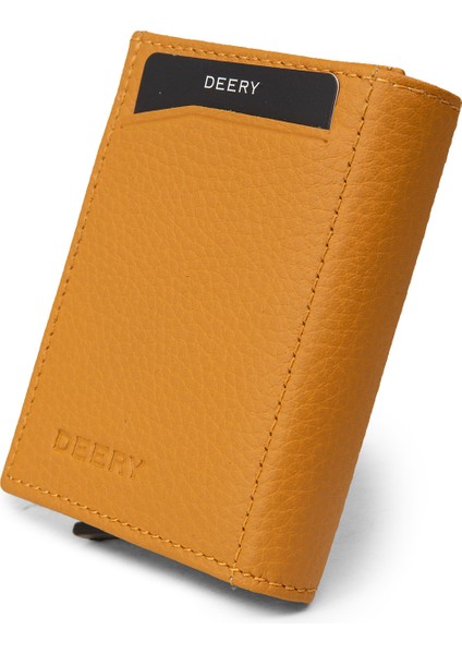 Hakiki Deri Hardal Mekanizmalı Dikey Erkek Cüzdanı - 00626MHRDZ01 fiyatları