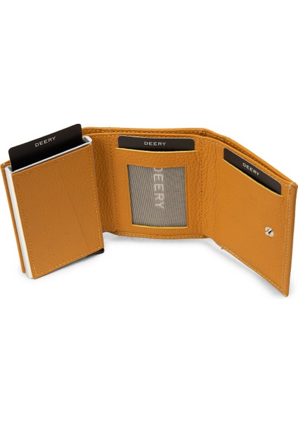 Hakiki Deri Hardal Mekanizmalı Dikey Erkek Cüzdanı - 00626MHRDZ01 modelleri