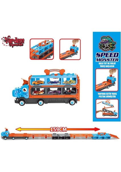 GD001 Parkurlu Araba Fırlatan Dinazor -Vardem Oyuncak fırsatları