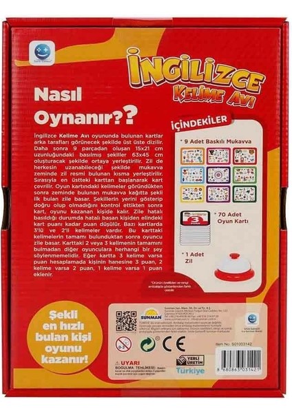 3142 Ingilizce Kelime Avı -Sunman