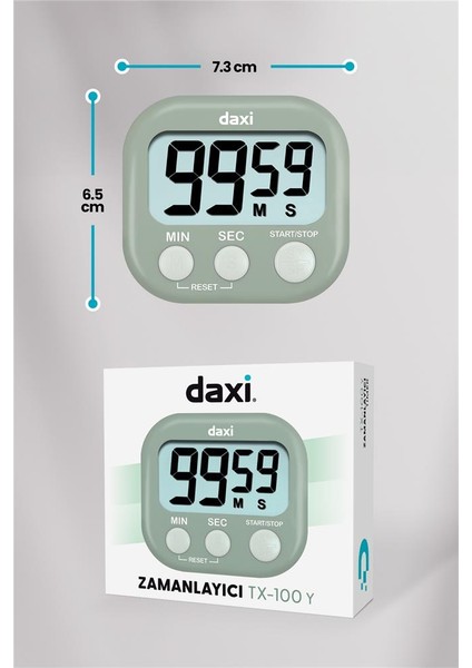Daxi TX-100 Mint Yeşil Kronometre fiyatları