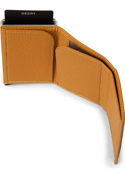 Hakiki Deri Hardal Mekanizmalı Dikey Erkek Cüzdanı - 00632MHRDZ01 modelleri