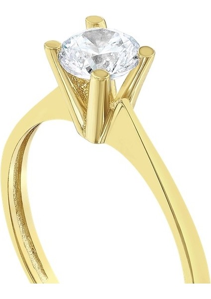 Altın Tektaş Yüzük - 14K