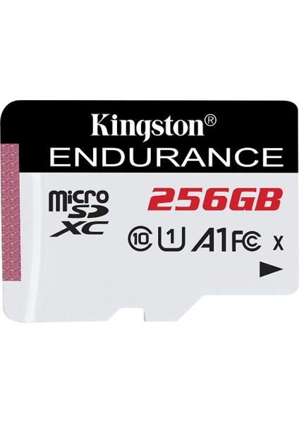 Kingston SDCE-256GB 256GB Microsdxc Endurance 95R-45W C10 A1 Uhs-I Card Only Hafıza Kartı