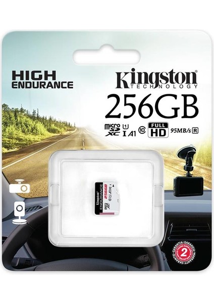 Kingston SDCE-256GB 256GB Microsdxc Endurance 95R-45W C10 A1 Uhs-I Card Only Hafıza Kartı fiyatları