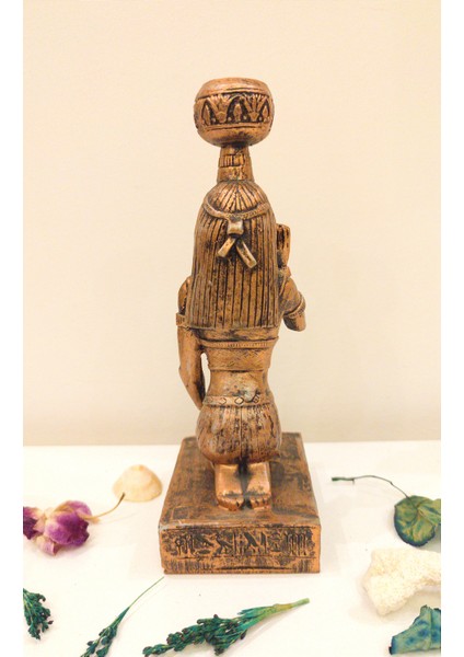 Mısır Tanrıçası Biblo Şamdan Mumluk Ev Dekor Tasarım Hediyelik indirimleri