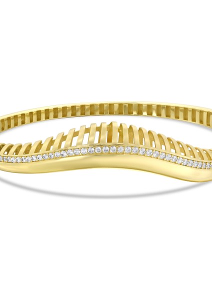 Tasarım Altın Kelepçe - 14K