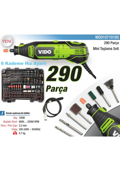 290 Parça Mini Taşlama Seti