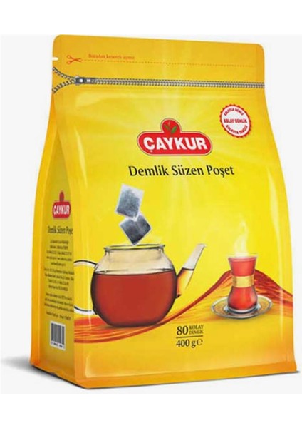 Çaykur Altın Süzen 400GR 80ADET Demlik Poşet Çay