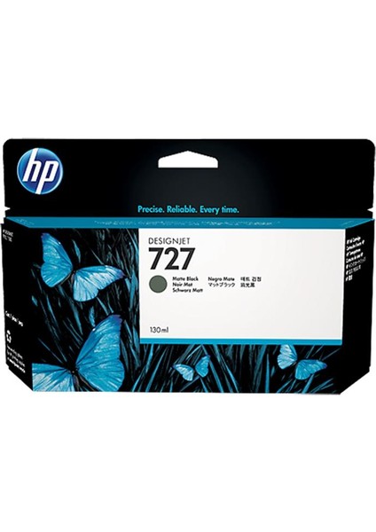 Hp 727 Matte Black Mat Siyah 130ML Plotter Kartuşu B3P22A
