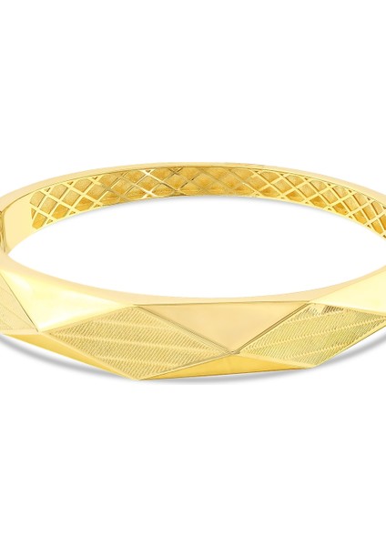 Altın Tasarım Kelepçe - 14K