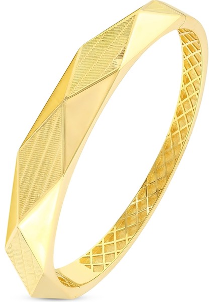 Altın Tasarım Kelepçe - 14K