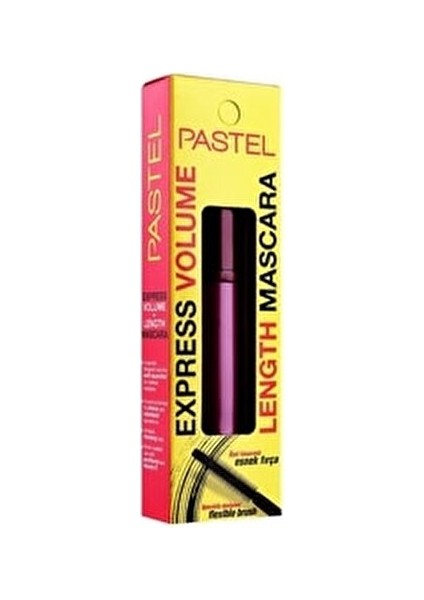 Express Volume+Length Maskara Hacim Verici Uzatma Etkisiyle Siyah Renkli Büyük Boy modelleri