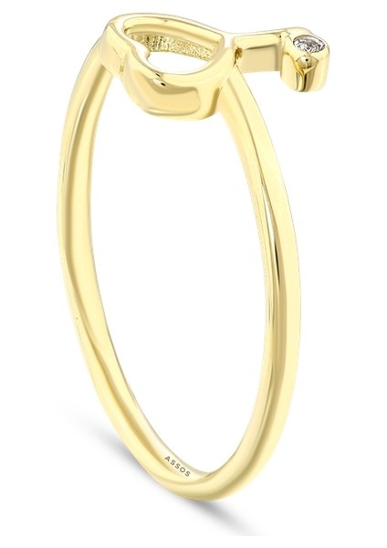 Kalp Figürlü Altın Yüzük - 14K