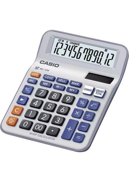 Casio MC-12M-W 12 Hane Masa Üstü Hesap Makinesi