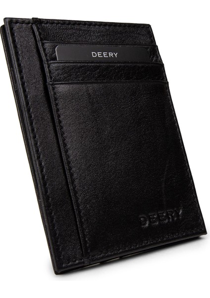 Erkek Hakiki Deri Siyah Sihirbaz Dikey Cüzdan - 03101MSYHZ01 fiyatları