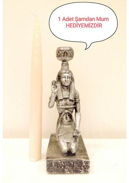 Mısır Tanrıçası Biblo Şamdan Mumluk Ev Dekor Tasarım Hediyelik fiyatları