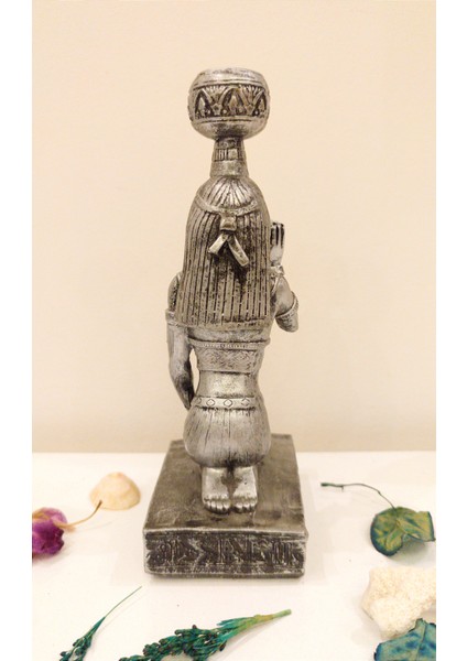 Mısır Tanrıçası Biblo Şamdan Mumluk Ev Dekor Tasarım Hediyelik indirimleri