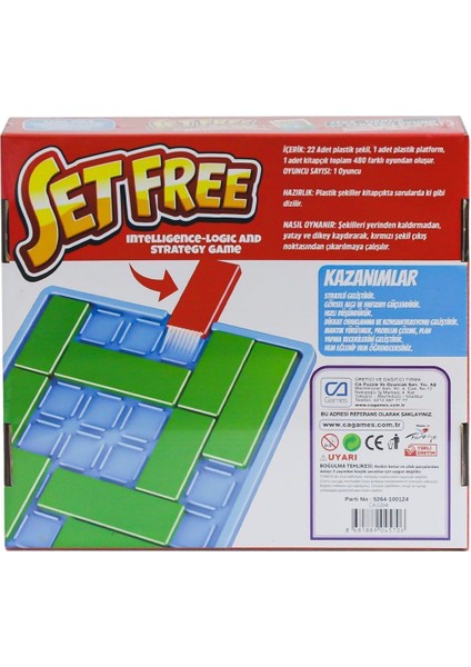 620 CAPLS-5264 Setfree Zeka, Mantık ve Strateji Oyunu -Cagames fiyatları