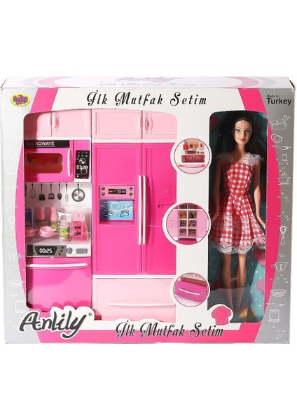 02318 Anlily Bebekli Mutfak Dolabı Oyun Seti -Oydaş fiyatları