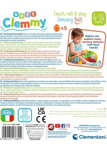 17689 Soft Clemmy - Yumuşak Blok Duyusal Top 5 Parça 6-36 Ay