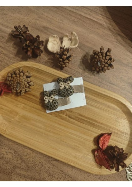 Ikili Leopar Desenli Toka