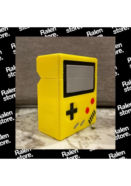 Gameboy Temalı Sarı Renk Airpods 1-2 Uyumlu Kılıf | 6cm ( Yüksek Kalite 3D Baskı Pla ) indirimleri