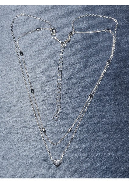 6’lı Katmanlı Kolye Seti — Minimal Kalp Yıldız Ay Tasarımlar