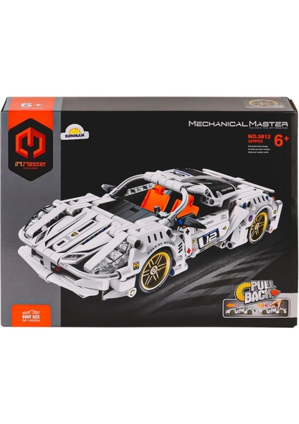 5812 Imm Süper Araba Beyaz Blok Seti 437 Parça modelleri