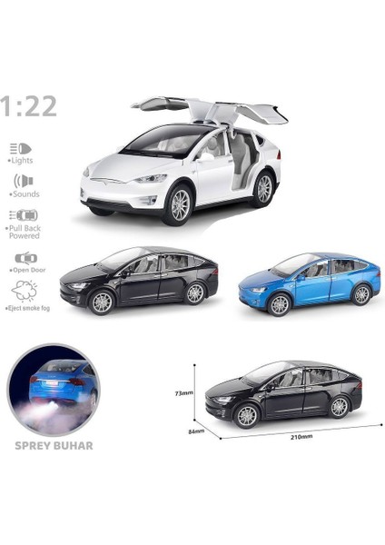 HCL-511A Çek Bırak 1:22 Sesli ve Işıklı Buharlı Tsl Metal Araba -Vardem Oyuncak