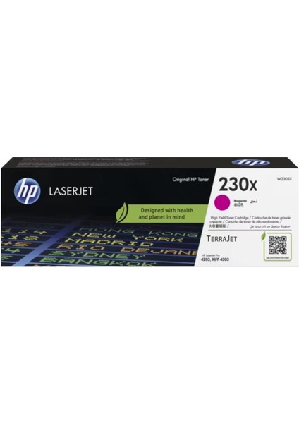 Hp 230X Magenta Kırmızı 5.500 Sayfa Toner W2303X