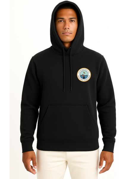Kapüşonlu Tcg Bayraktar L402 Cep Tasarımlı Unisex Sweatshirt