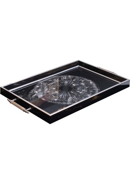 Dekoratif Kulplu Tepsi ST-6025