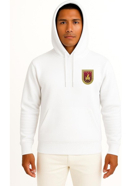 Kapüşonlu Türk Kara Kuvvetleri Cep Tasarımlı Unisex Sweatshirt