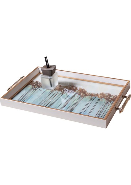 Dekoratif Kulplu Tepsi ST-6011