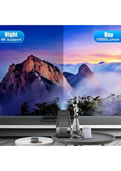 HY320 Mini Siyah Taşınabilir Sinema Projeksiyon Cihazı Ev Sineması Bluetooth Android Işletim Sistemi fiyatları