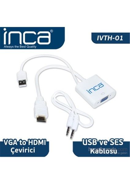 Inca Ivth-01 VGA To Hdmı Çevirici