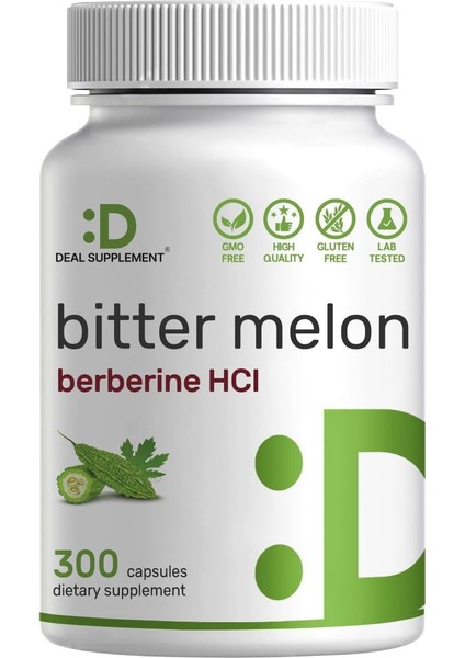 Bitter Melon With Berberine Hcl 15,000MG Per Serving 300 Caps