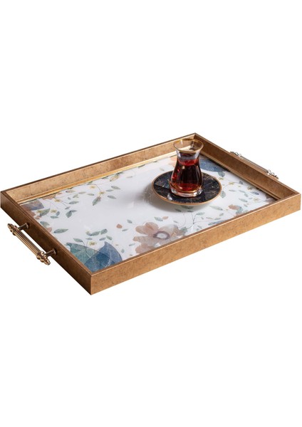 Dekoratif Kulplu Tepsi ST-6020